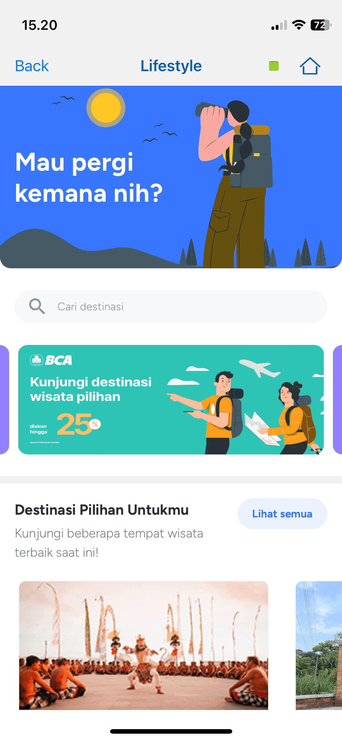 Wisata Indonesia BCA Mobile Lifestyle